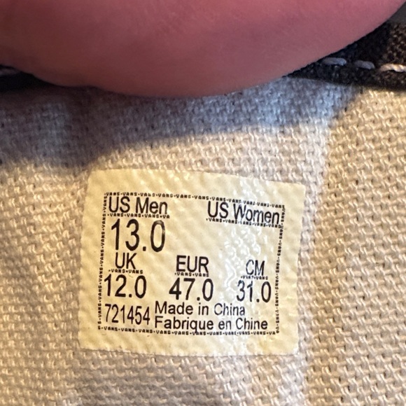 Vans Black and Red Checkered Sneakers - Picture 9 of 9